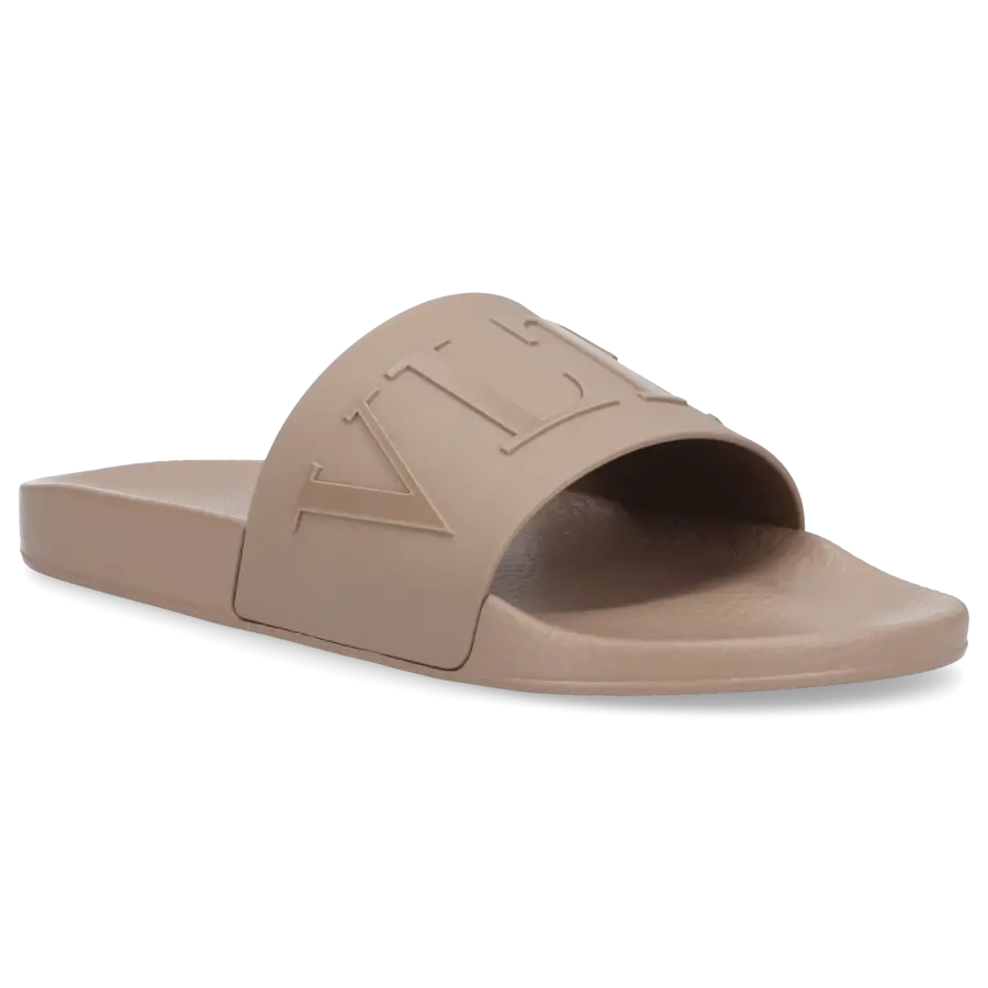 Valentino Garavani - Badeschuhe VLTN TPU - beige