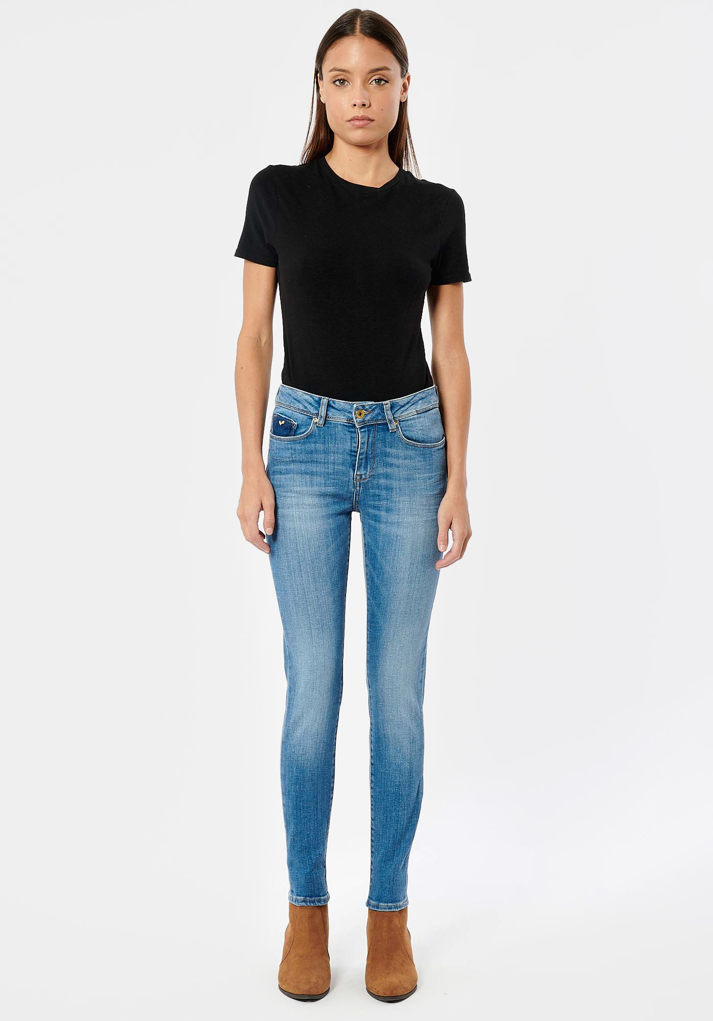 FLORE  Jean slim bleu femme