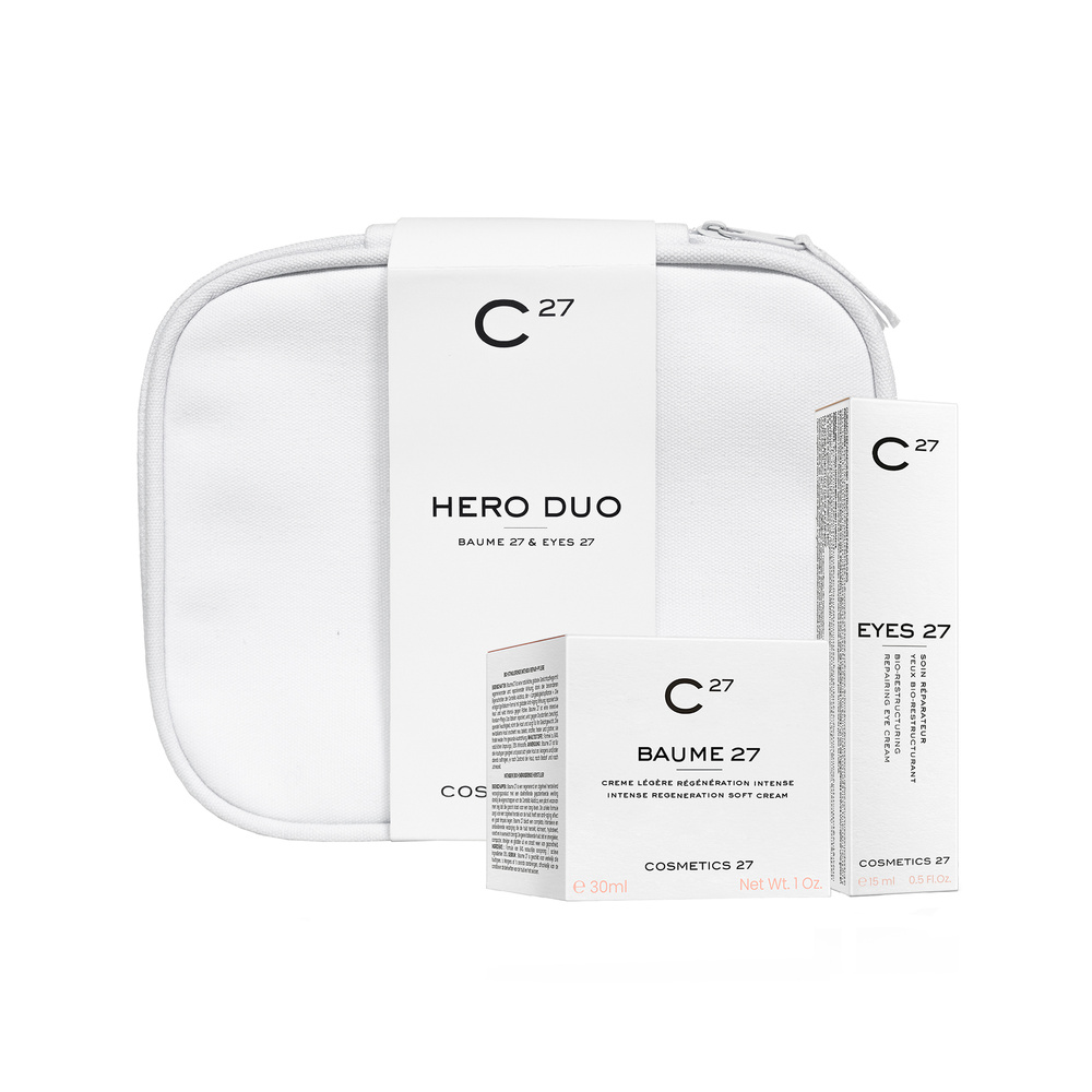 cosmetics 27 The Hero Duo set Coffret régénérant et réparateur globalintense visage et contour de l'œil
