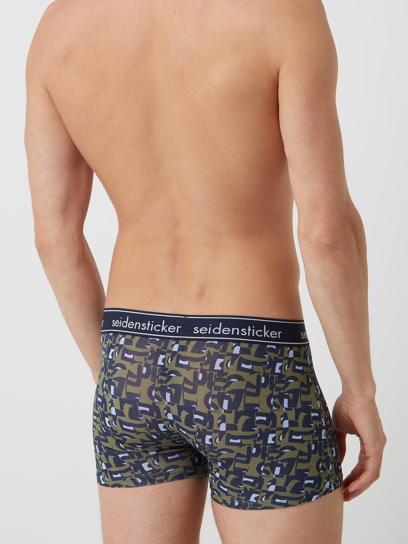 Trunks mit Stretch-Anteil im 3er-Pack in olivgrün