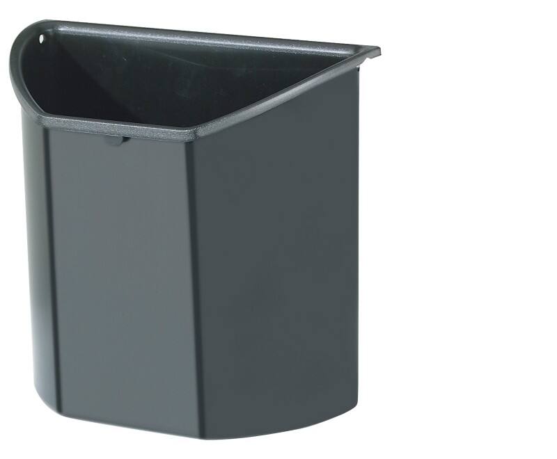 Exacompta Abfallbehälter-Einsatz 43142D 2,5 L Anthrazit Kunststoff 195 x 222 x 115 mm