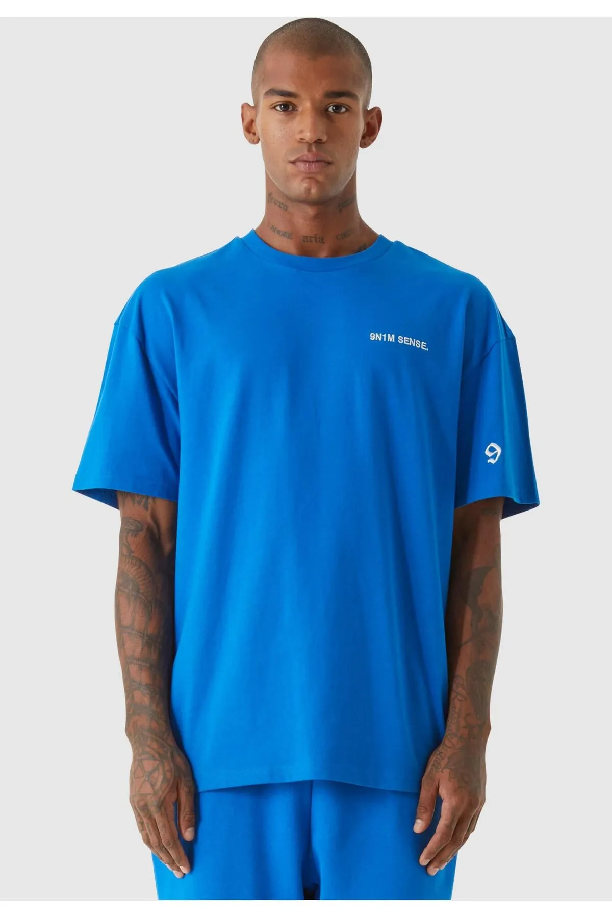 9N1M SENSE  Jogginghose - Blau - Straight