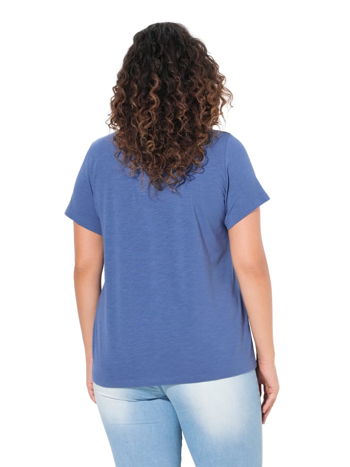 Ulla Popken Shirt in atlantikblau günstig kaufen