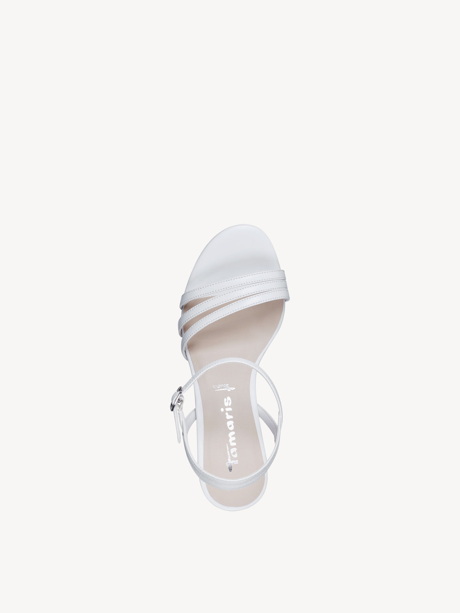 Sandale à talon - blanc