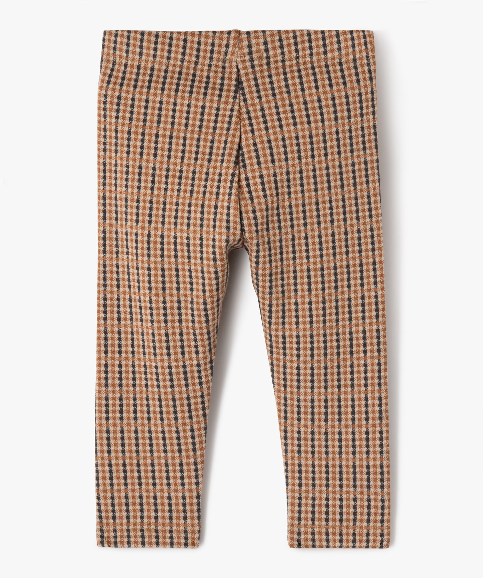 Pantalon en maille extensible à carreaux bébé fille carreaux | GEMO