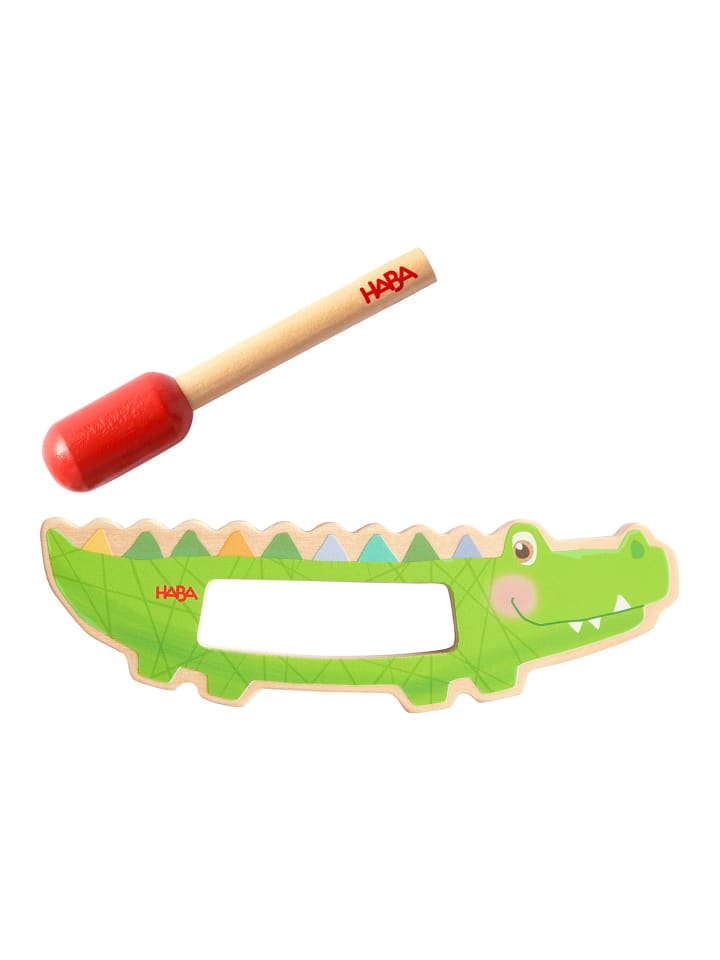 Haba Spielzeug-Musikinstrument Guiro Krokodil in mehrfarbig günstig kaufen onesize