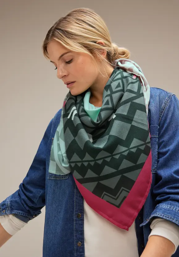 Street One Quadratisches Twill Tuch