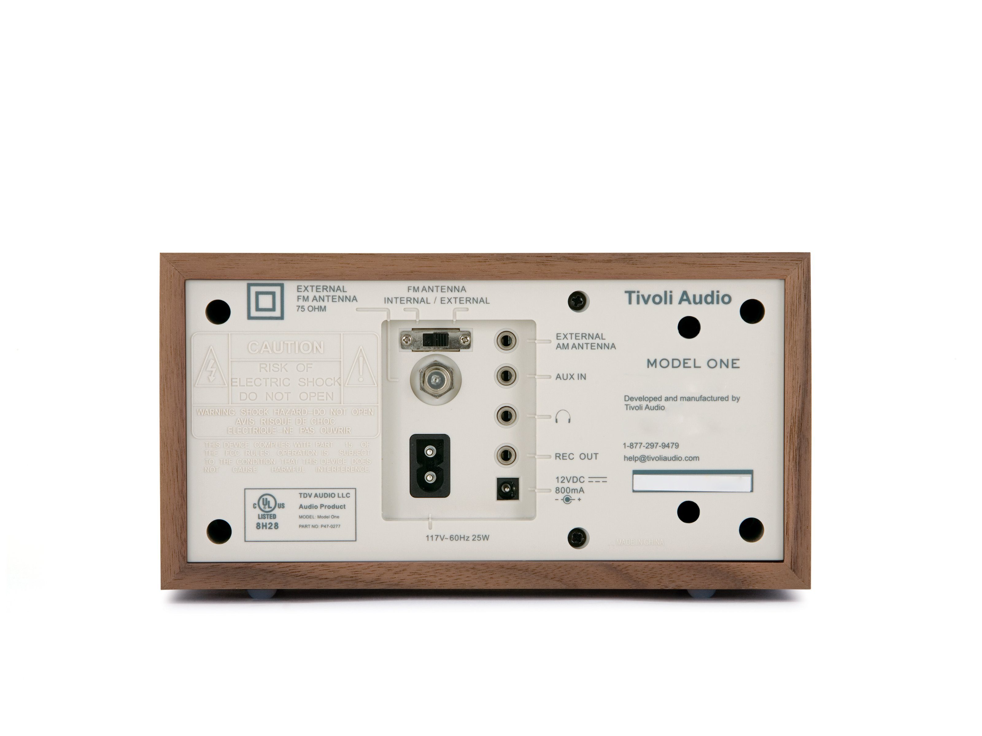 Tivoli Audio Model One Küchen-Radio (FM-Tuner, Küchen-Radio, Retro-Optik, Echtholz-Gehäuse)