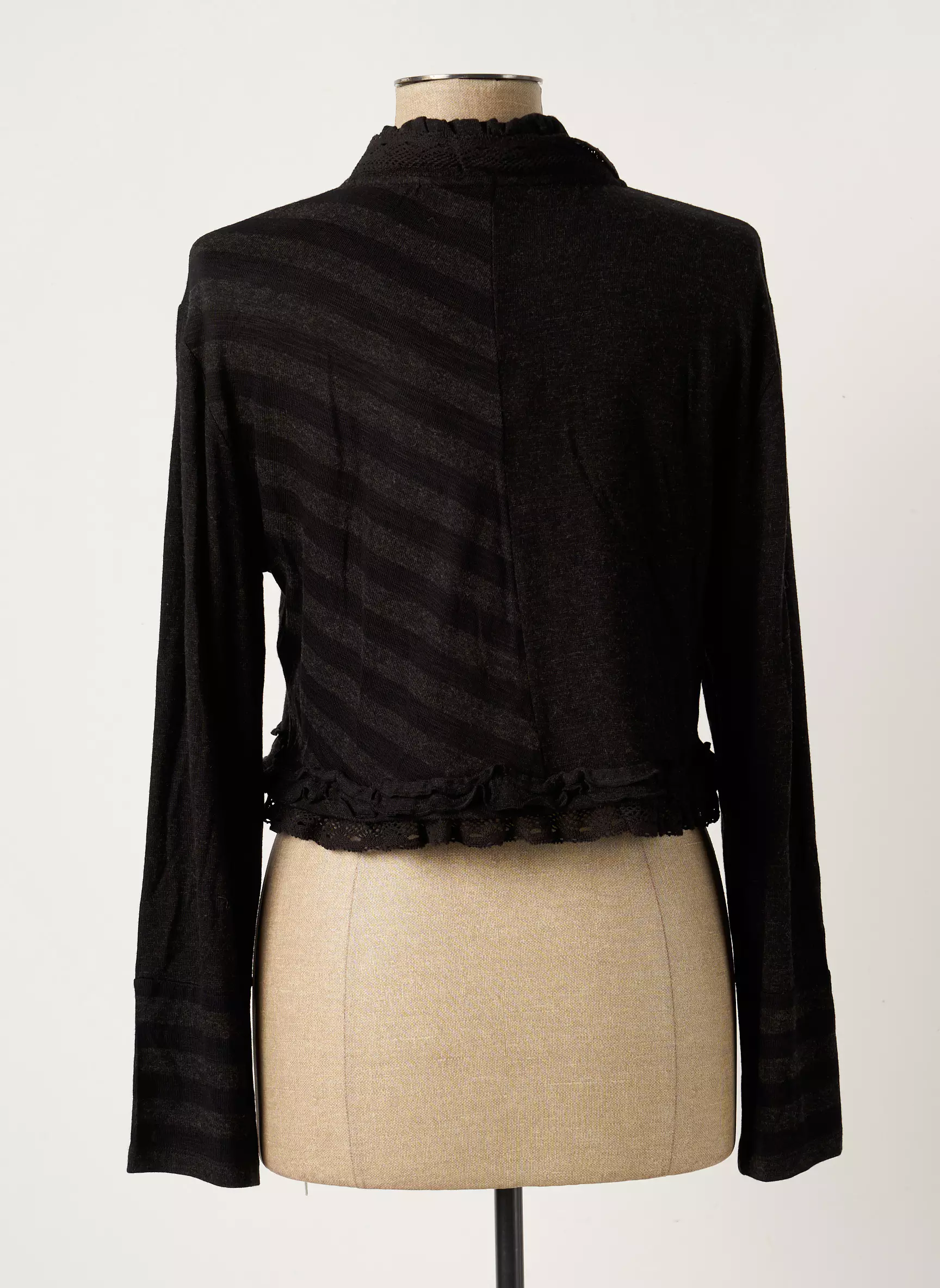 Un Point C Est Tout Cardigans Femme couleur noir