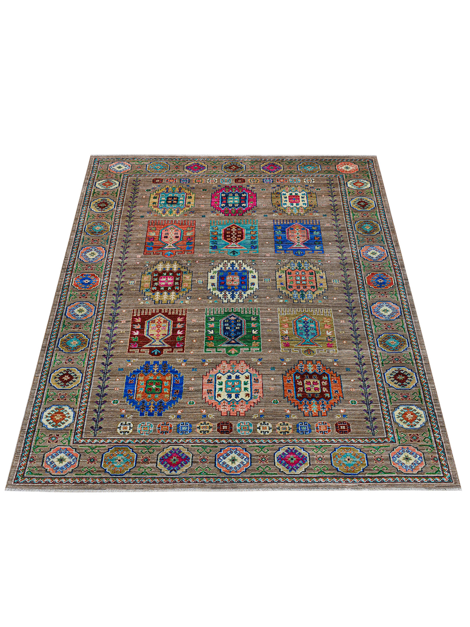 Kazak Ghazni ca. 169 x 240 cm, Unikat / Einzelstück