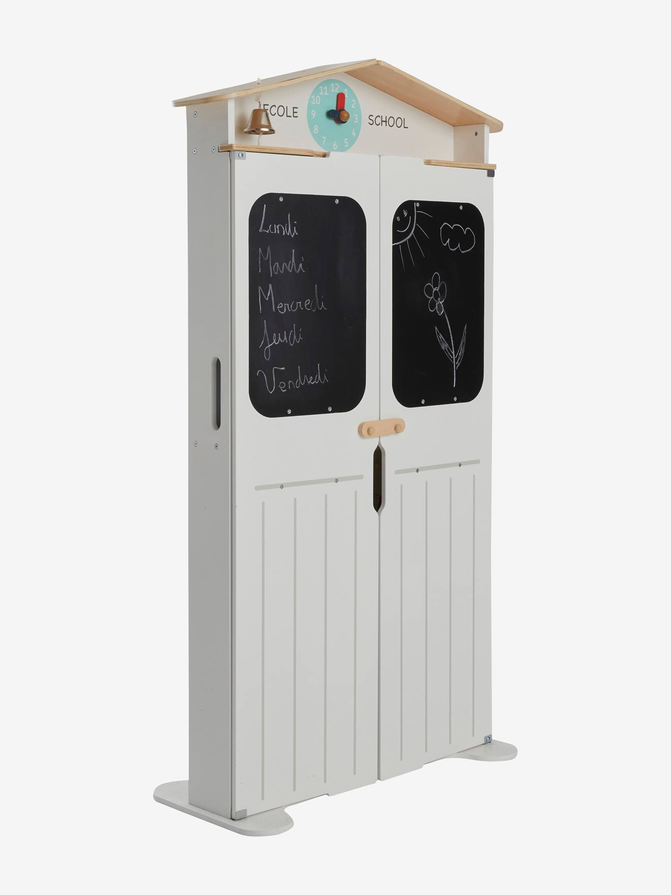 Salle de classe triptyque en bois FSC® multicolore
