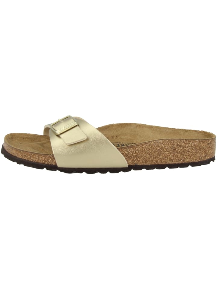 Birkenstock Sandale Madrid Birko-Flor Schmal in gold günstig kaufen
