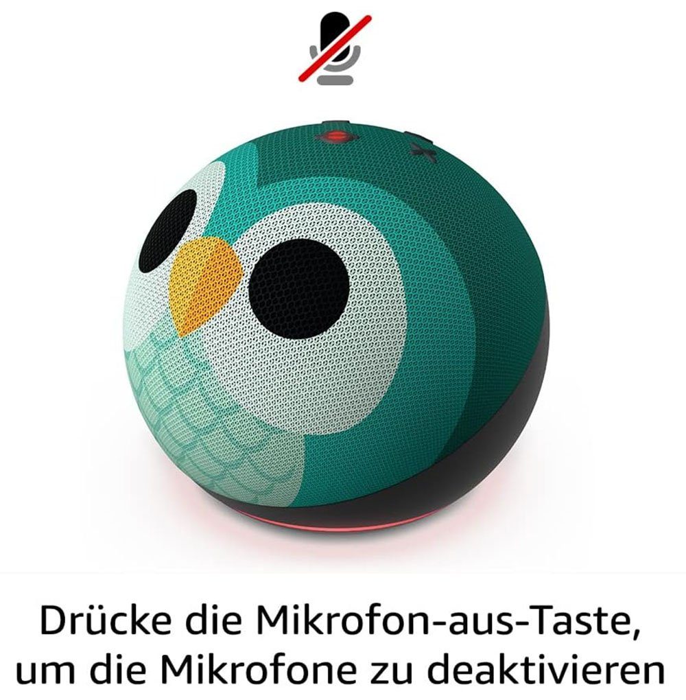 Amazon Echo Dot Kids (5. Gen., 2022) / Alexa / Drachen Design Bluetooth-Lautsprecher