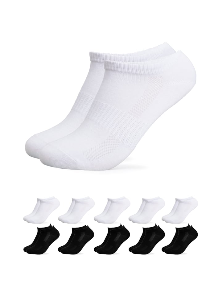Occulto 10er Pack Sneaker Socken Sunny in Schwarz-Weiß günstig kaufen