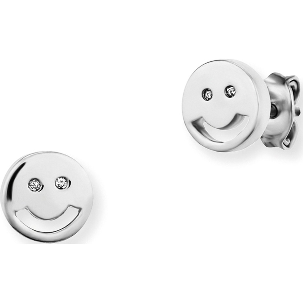 caï Boucles d'oreilles à fermoir à poussette 925 Argent Boucles d'oreilles