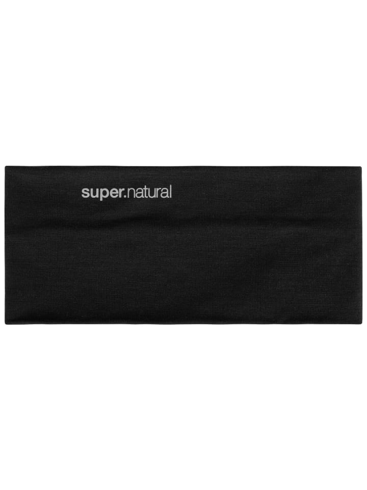 super.natural Merino Stirnband WANDERLUST HEADBAND in schwarz günstig kaufen onesize