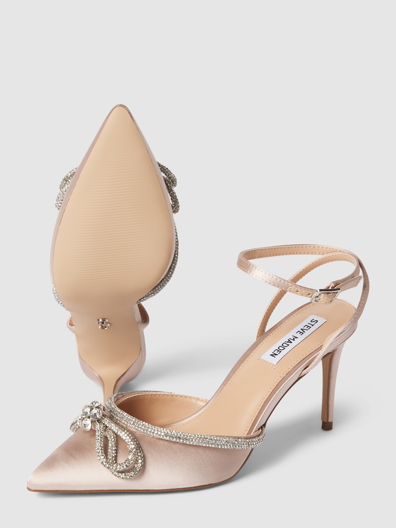 Sandaletten mit Schleifen-Detail Modell 'LEIA' in offwhite