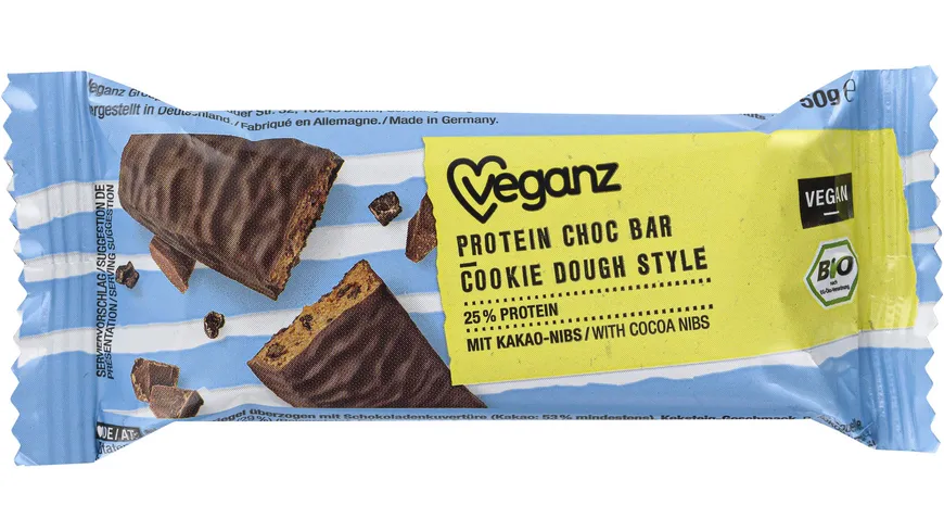 Veganz Bio Proteinriegel Cookie Dough 50 g