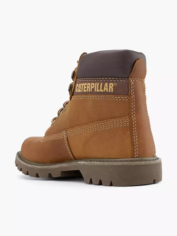 Cat Leder Schnürboots