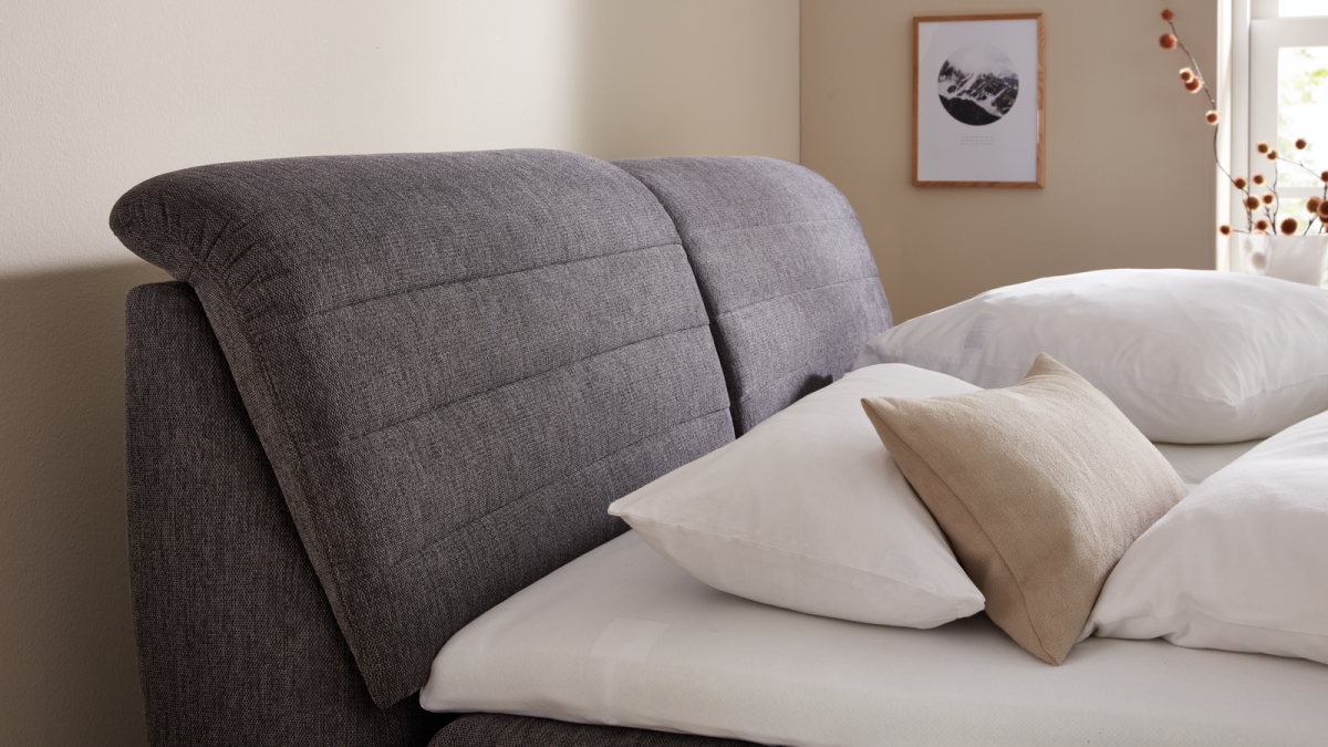 Oschmann Boxspringbett 21015 Anthrazit 180 x 200 cm