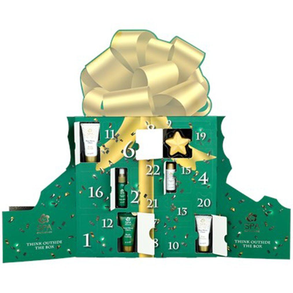 Spectrum Pflege-Geschenkbox Spa Exclusiver Kosmetikk und Beauty-Kalender green SET