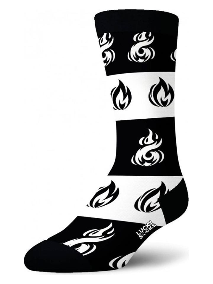 Lucky Socks 2er-Set: Socken in Schwarz/ Weiß günstig kaufen
