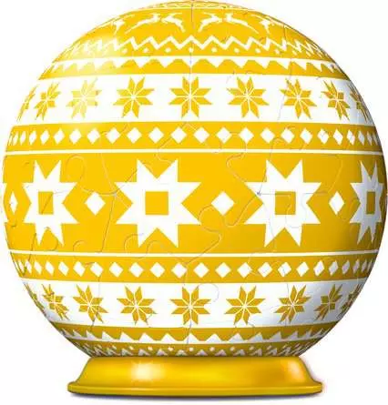 3D Puzzle Ball Weihnachtskugel Norweger Muster