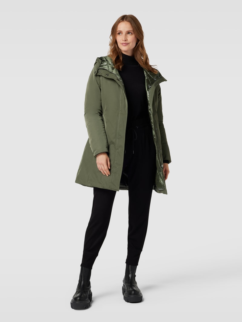 Parka mit Kapuze in olivgrün