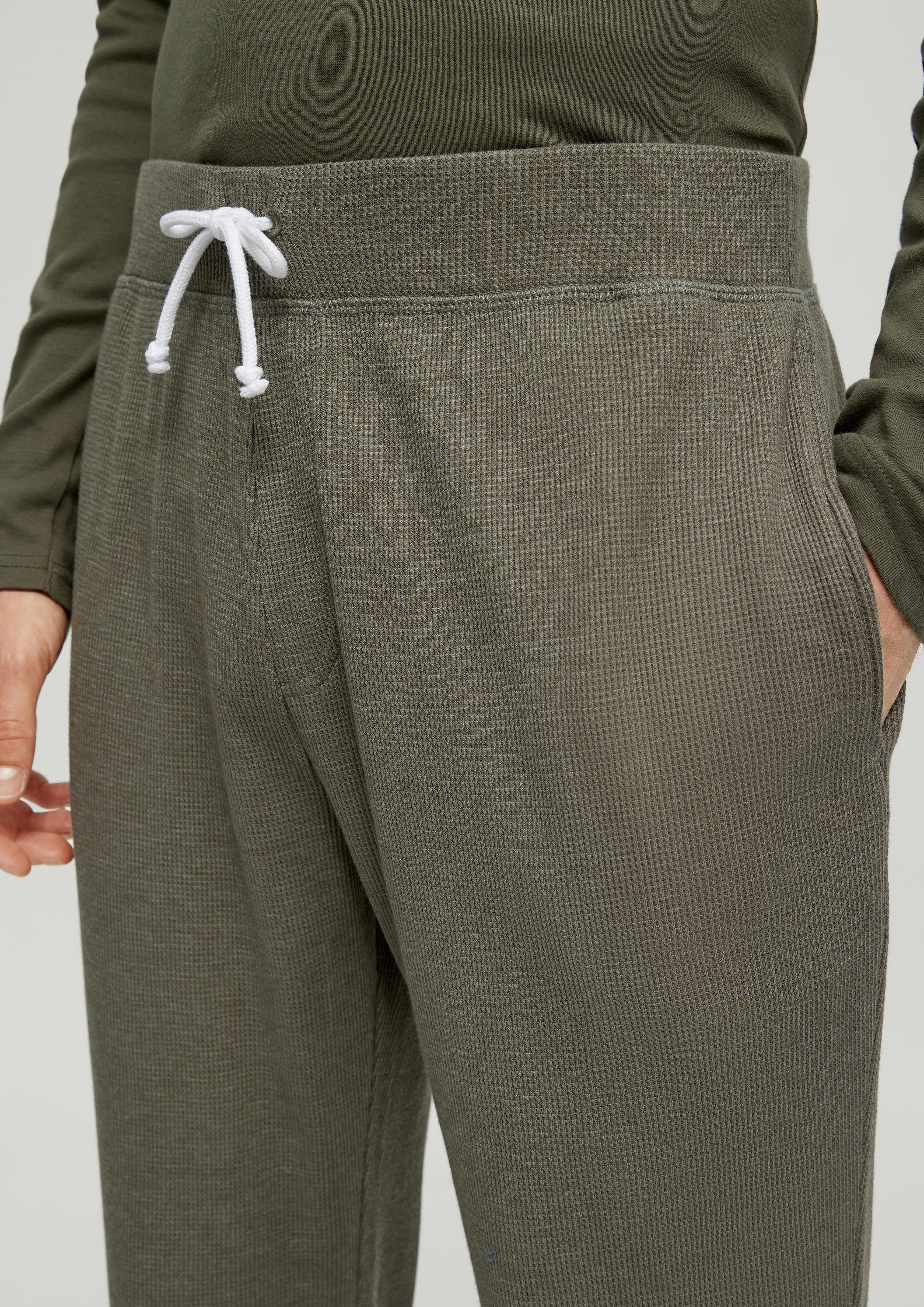 Pyjamahose mit Waffelpiqué-Struktur  6008407-7800
