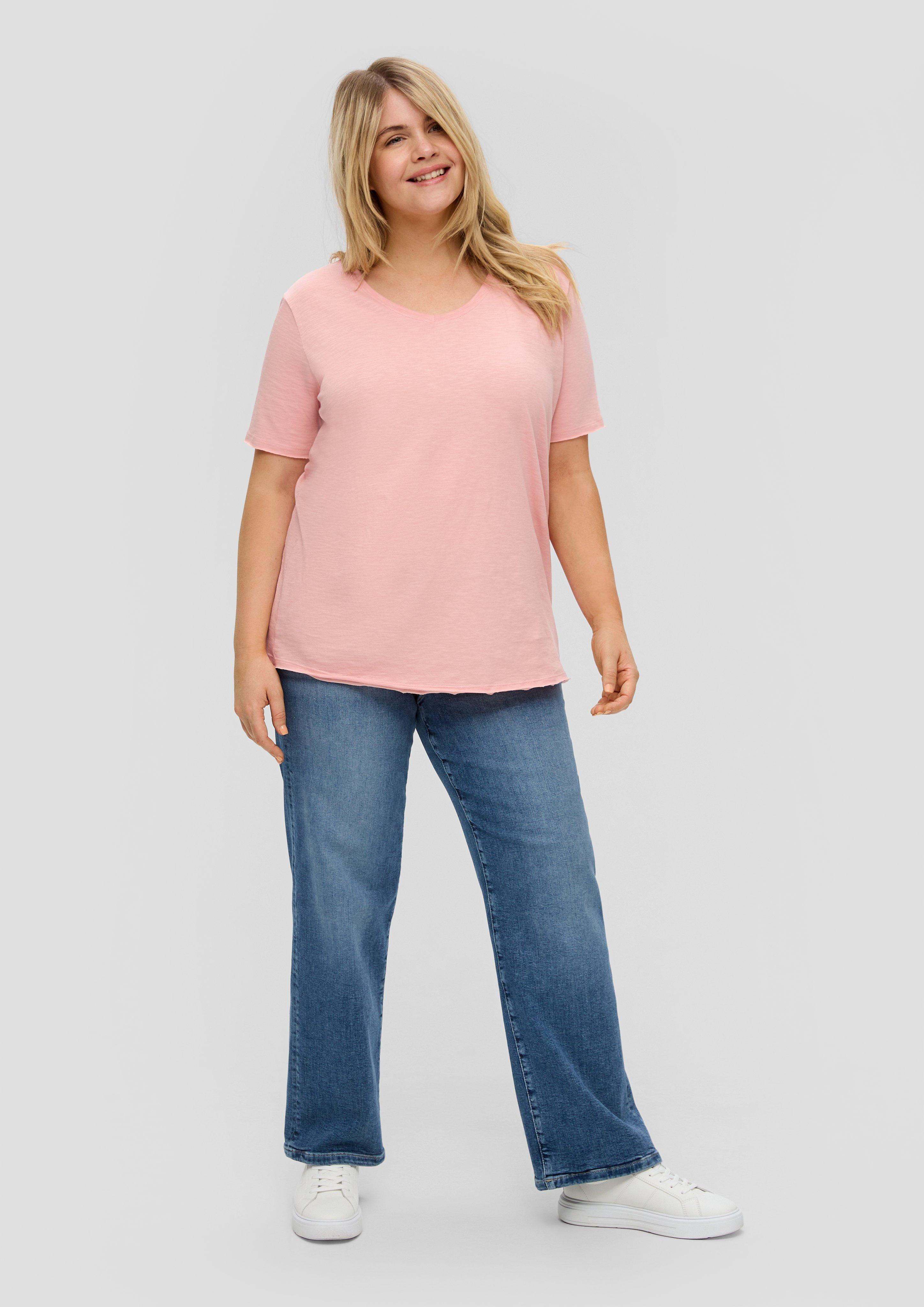 T-Shirt mit V-Ausschnitt  2151514-4258