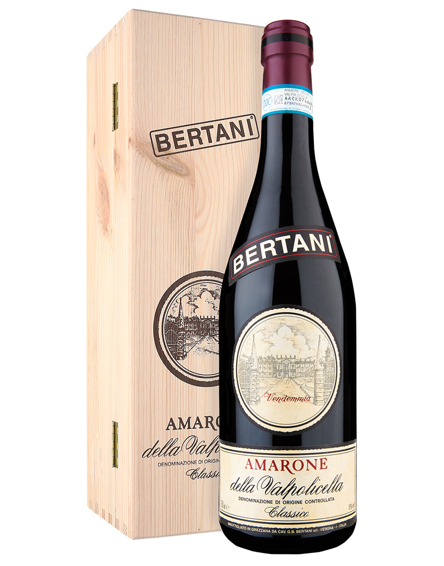 Amarone della Valpolicella Classico DOCG 2013 Bertani 0,75 ℓ, Caisse bois