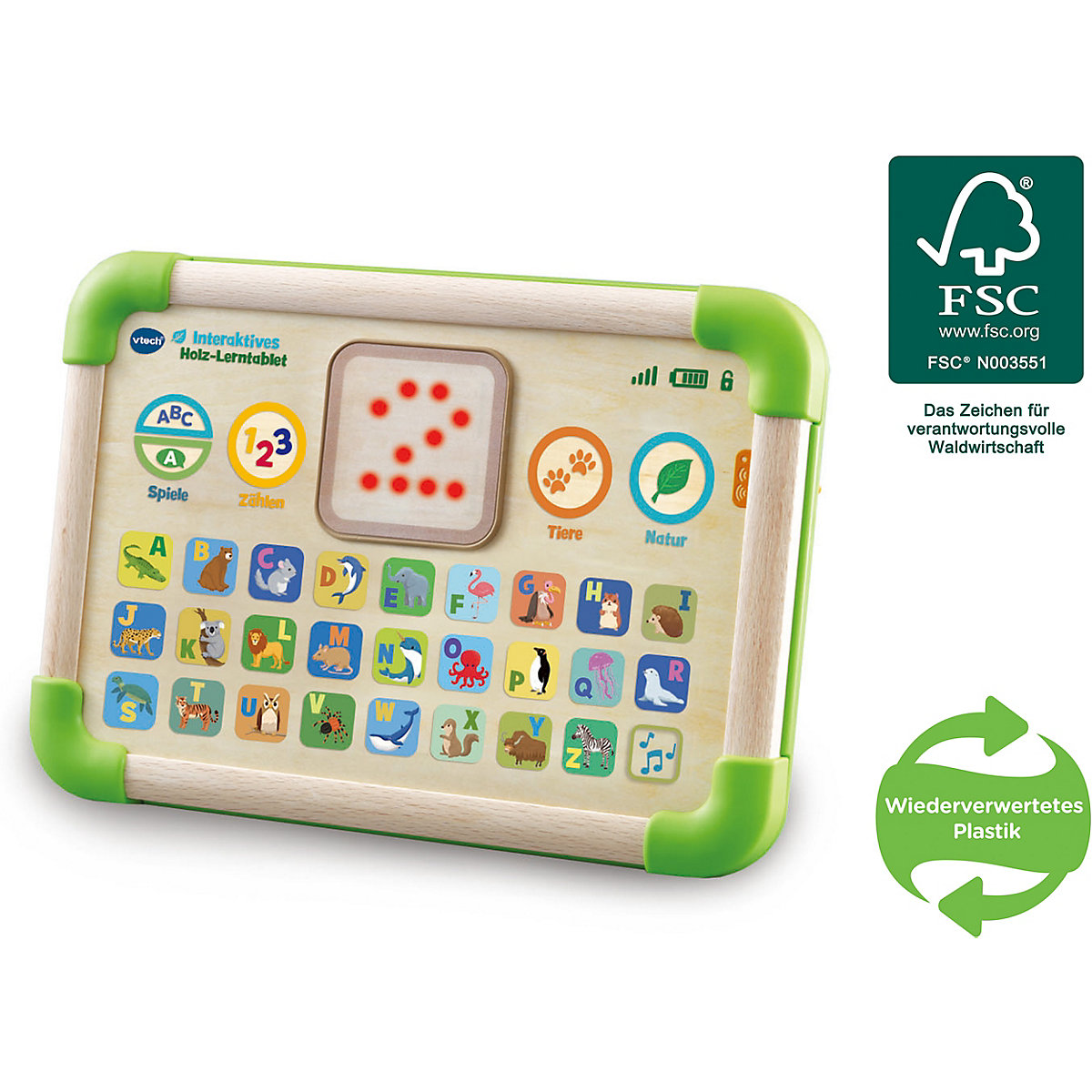 Interaktives Holz-Lerntablet
