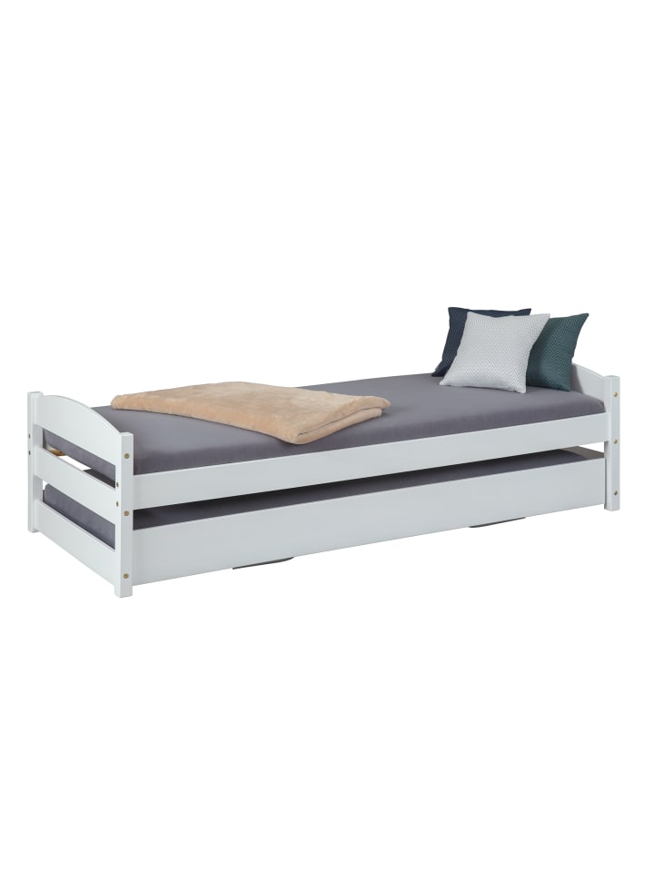 ebuy24 Bett Vicki Weiß 209 x 97 cm günstig kaufen onesize