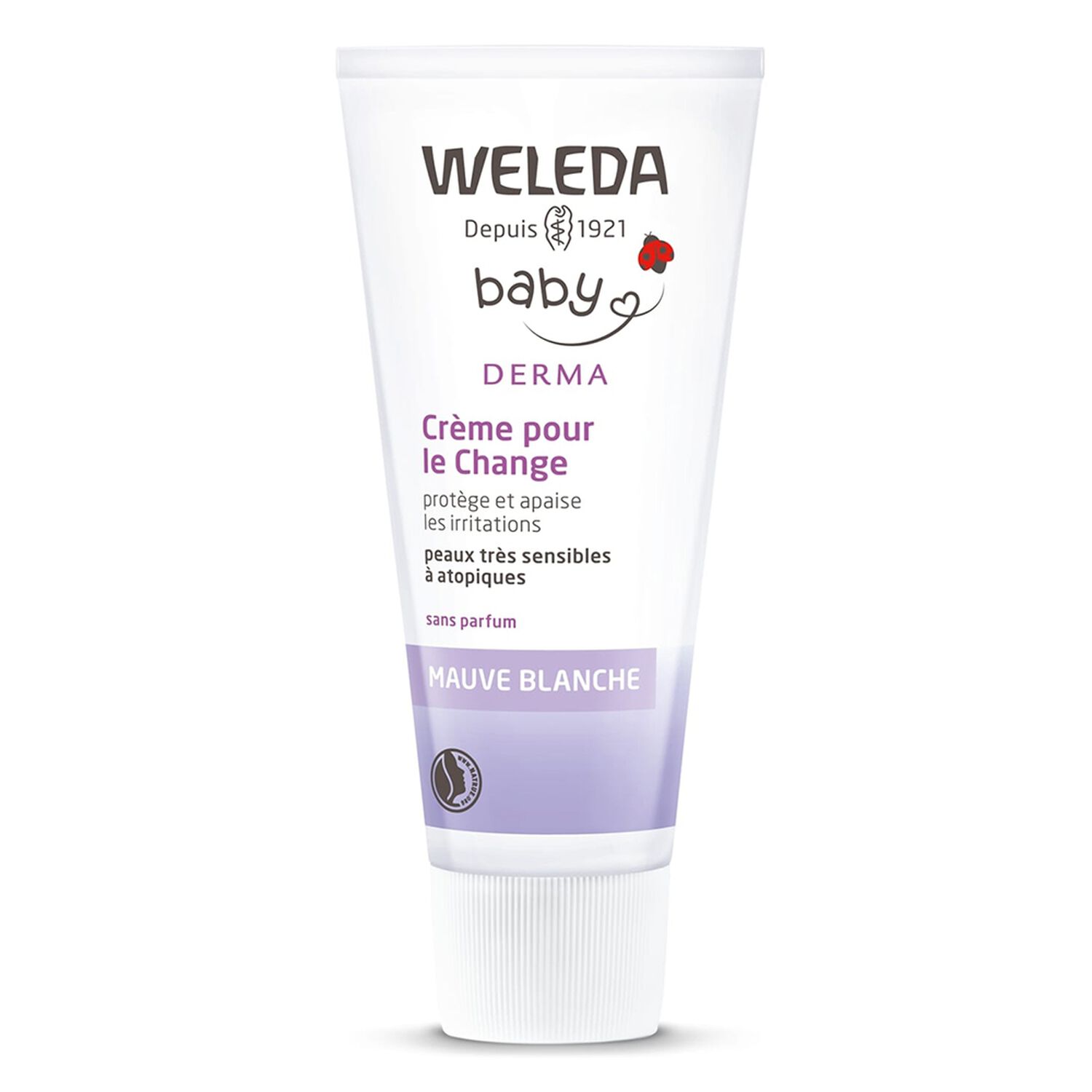 Weleda Mauve Blanche Baby Derma Crème pour le Change - Peaux Très Sensibles à Atopiques - 50 ml