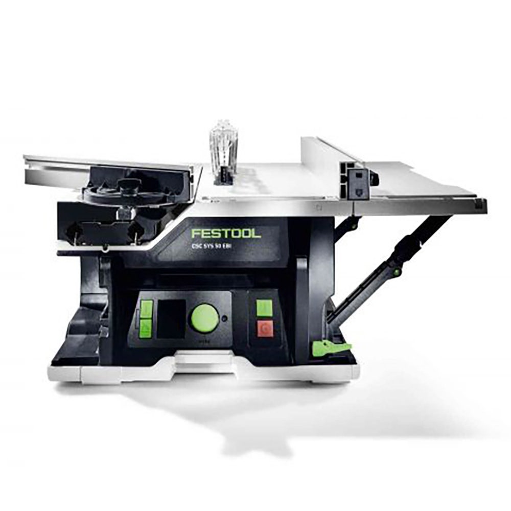 Serra sem fio FESTOOL CSC SYS 50 18 V 168 mm com Systainer 5.2 Ah, Bluetooth e subestrutura 577381