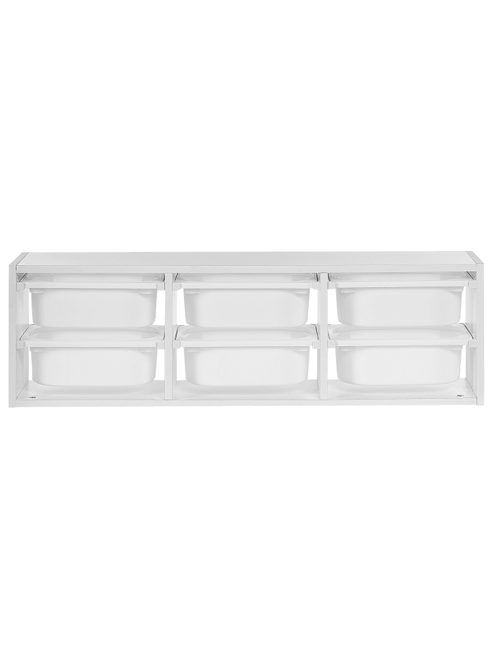Beliani Ablageregal TOBIN in Weiß - (W) 98 x (H) 29 x (L) 21 cm günstig kaufen onesize