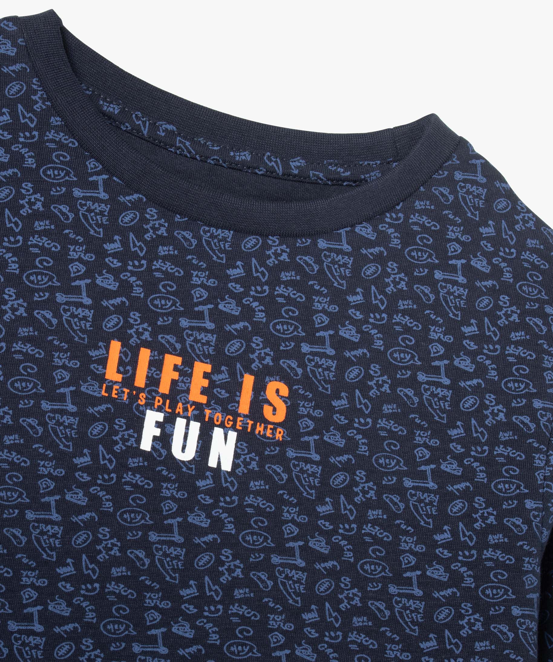 Tee-shirt Garçon à manches longues imprimé sport imprime | GEMO