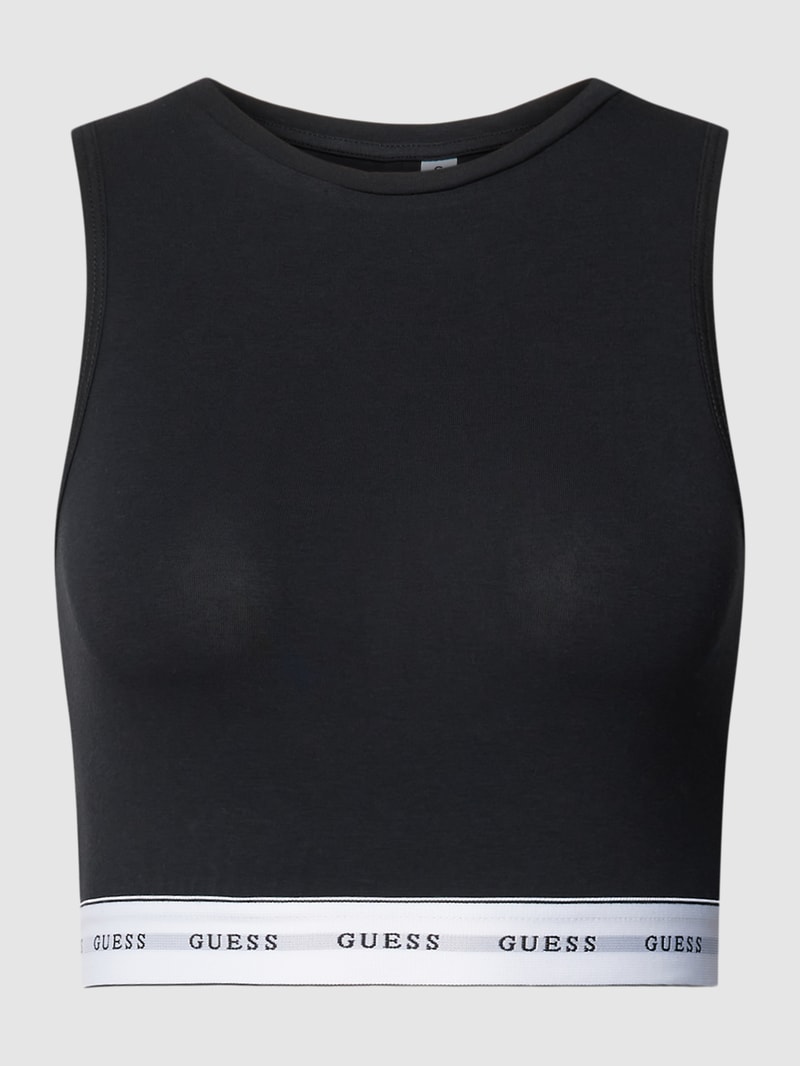 Bustier mit Logo-Bund Modell 'CARRIE' in schwarz