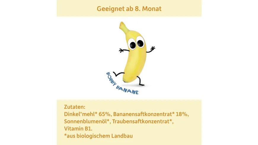 Freche Freunde Bio Babykekse Dinkel & Banane 100 g