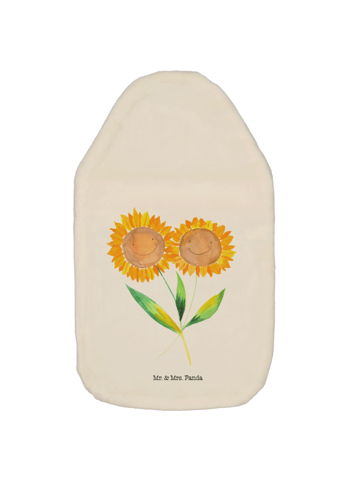 Mr. & Mrs. Panda Wärmflasche Blume Sonnenblume ohne Spruch in Weiß günstig kaufen onesize