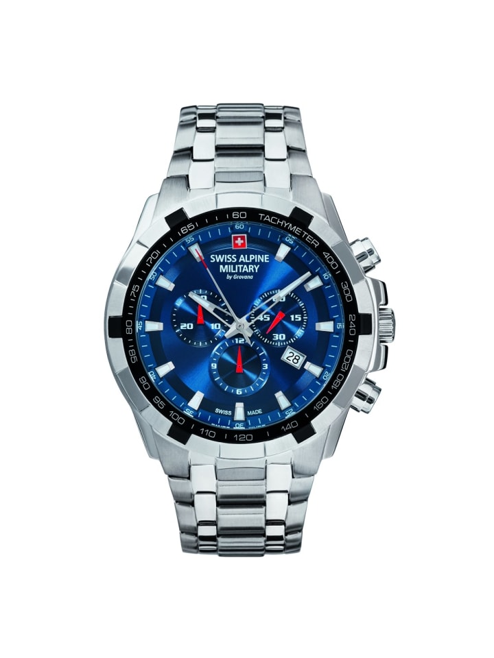 Swiss Military Quarzuhr 7043.9135SAM in Silber günstig kaufen onesize