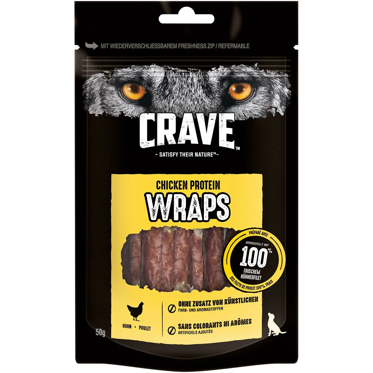 CRAVE Hund Protein Wraps mit Huhn günstig kaufen bei ZooRoyal