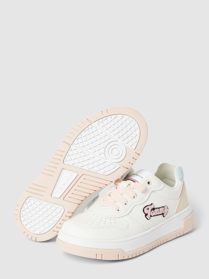 Sneaker mit Label-Patch Modell 'PAULENE' in weiß