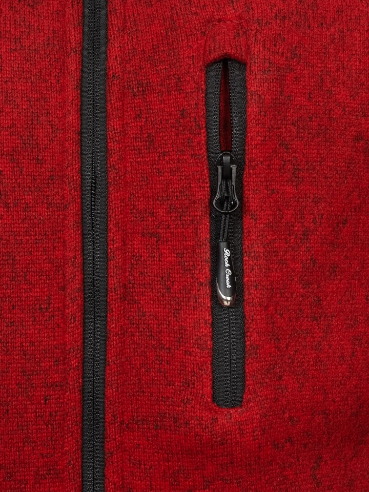 Rock Creek Fleecejacke in Dunkelgrün günstig kaufen