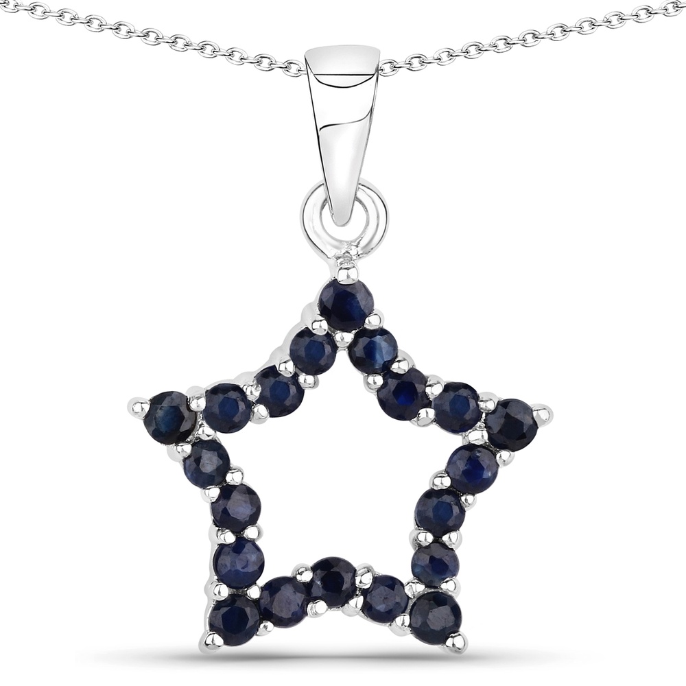 Rafaela Donata Chaîne Étoilé Argent sterling Saphir en Argent Bijoux