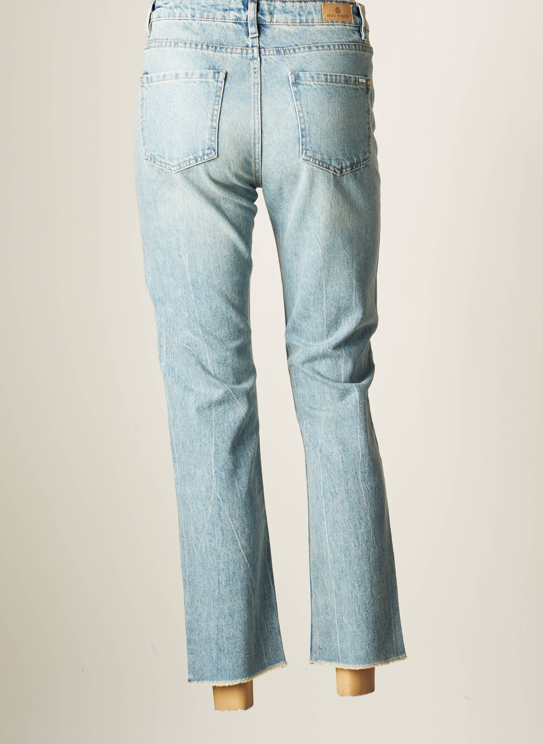 Ikks Jeans Coupe Droite Femme couleur bleu
