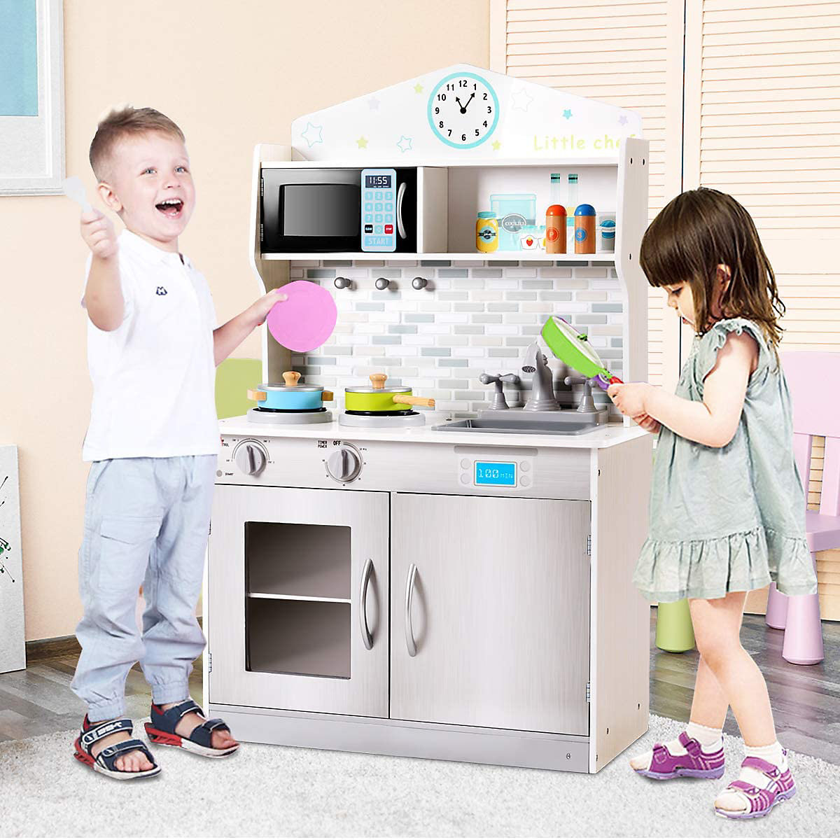 Kinderküche Holzküche Kinderspielküche