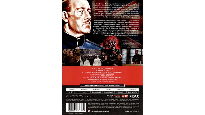 Einst ein Held (Tunes of Glory) / Preisgekröntes Militärdrama mit Starbesetzung (Pidax Film-Klassiker)