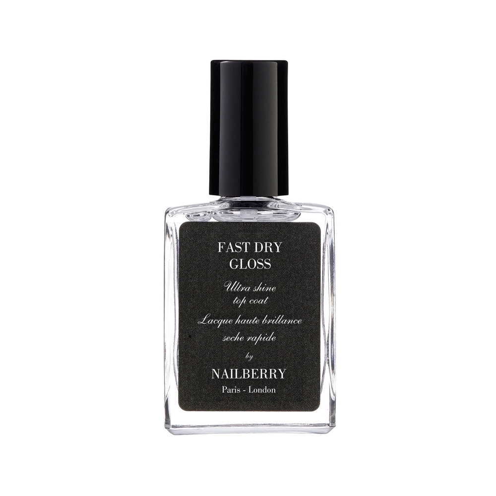 nailberry Fast Dry Gloss Top coat à séchage rapide et haute brillance