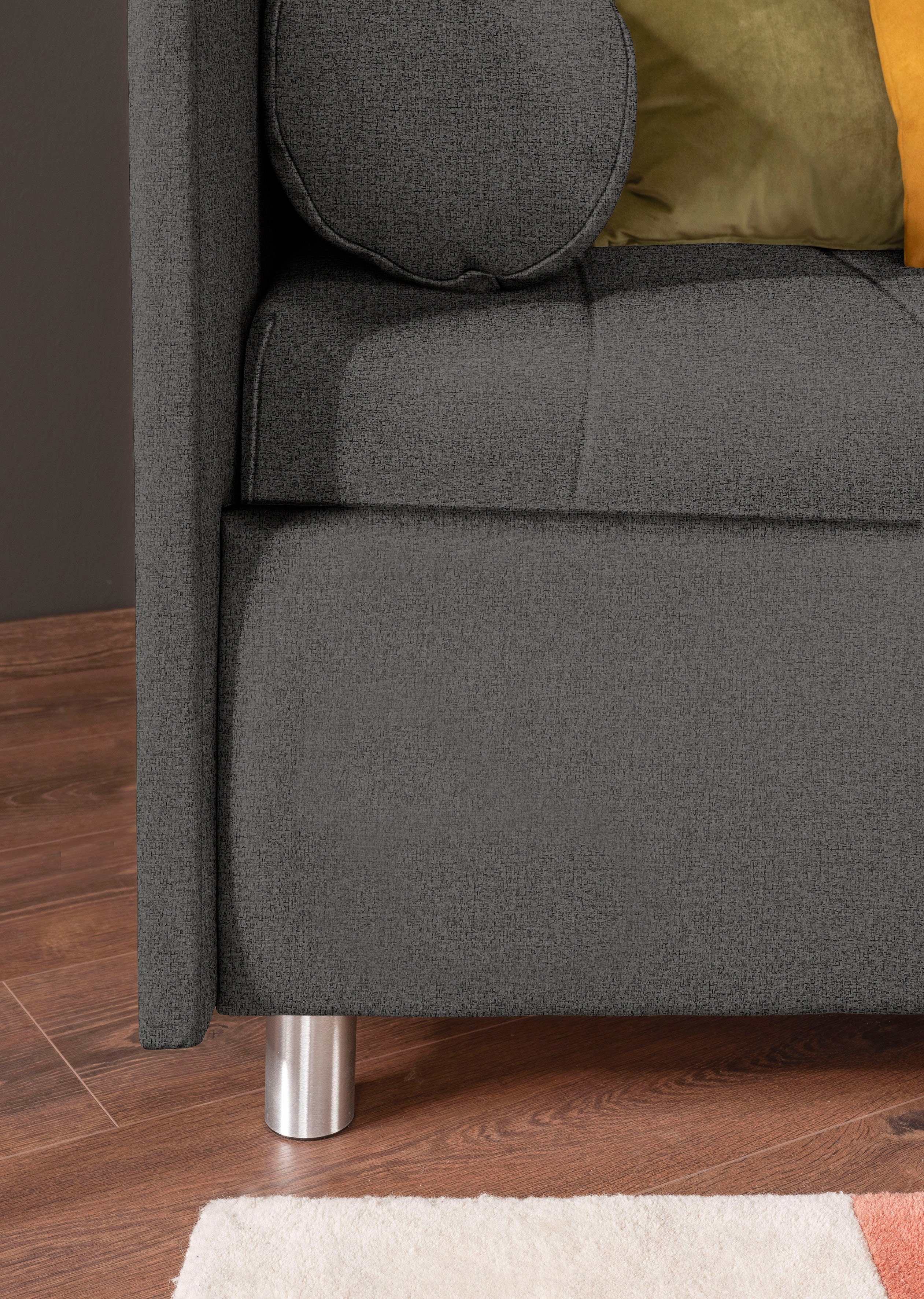 ADA trendline Schlafsofa Kiana, mit Bettkasten und Zierkissen, Liegefläche 90/200 cm oder 100/200 cm